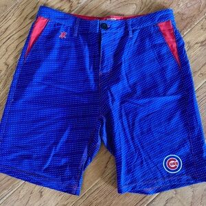 Klew Chicago Cubs Board Shorts Men’s 34 Blue Dot Swimming Shorts Trunks